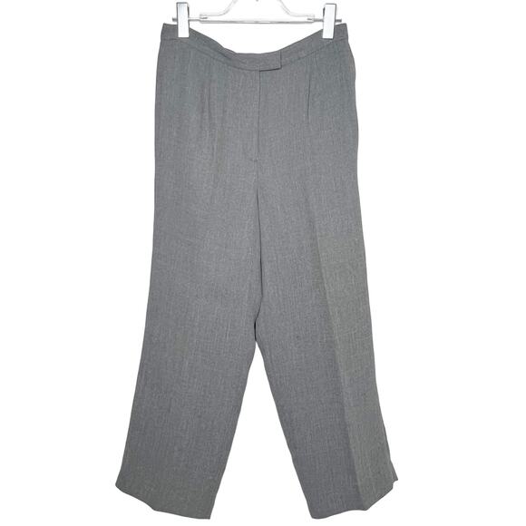 AMANDA SMITH Petite 2 Piece Suit Formal Suit Jacket & Suit Pant lGray Size 10P - Picture 3 of 10